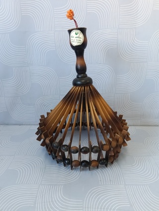 Stylowa lampa PRL cepelia