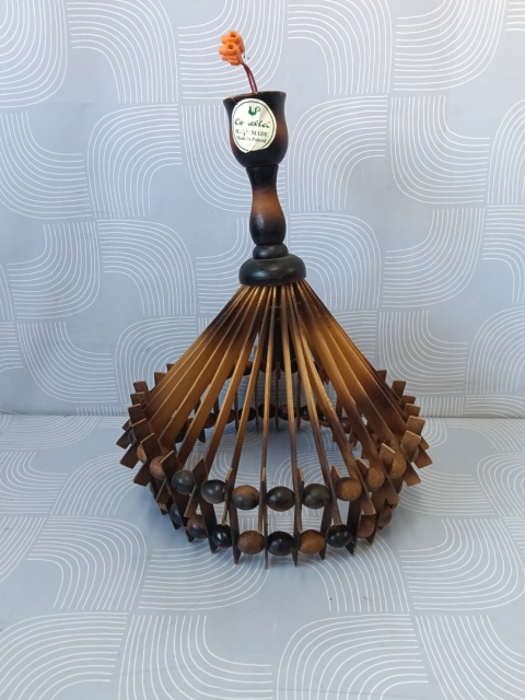 Stylowa lampa PRL cepelia