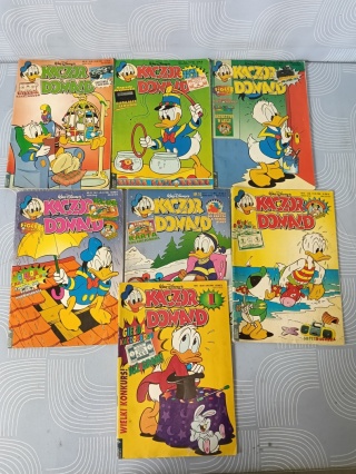 Zestaw komiksów Kaczor Donald 7 sztuk 1994 rok