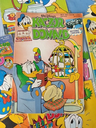 Zestaw komiksów Kaczor Donald 7 sztuk 1994 rok