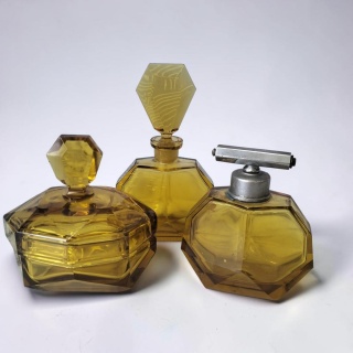Zestaw toaletowy Art Deco 3 elementy