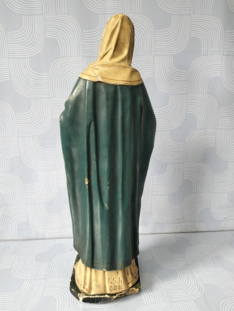 Figurka Serce Maryi przedwojenna sygnowana 65 cm