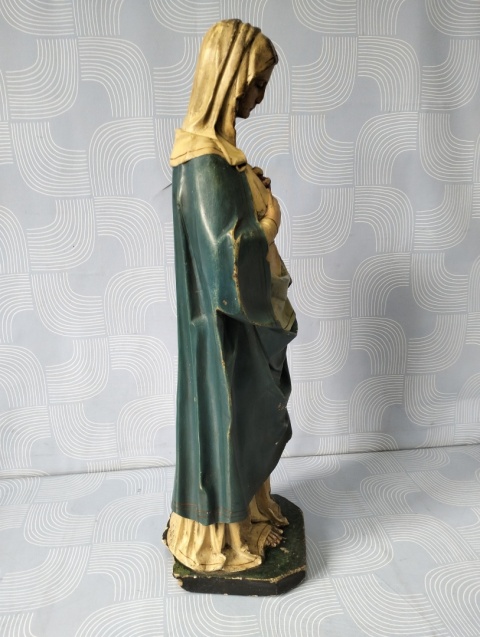 Figurka Serce Maryi przedwojenna sygnowana 65 cm