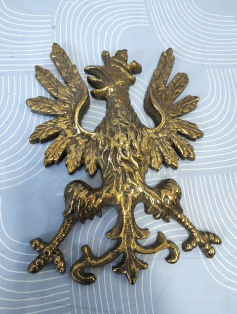Mosiężny duży orzeł polski