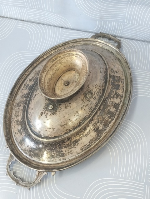 Piękna patera platerowana