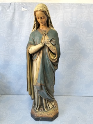 Stara duża figura Matki Bożej unikat