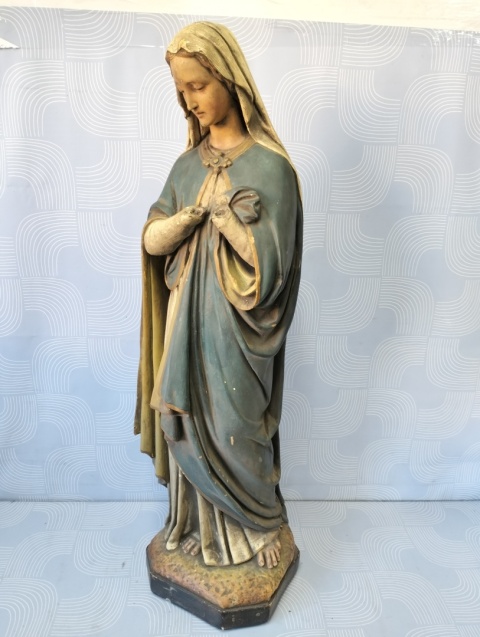 Stara duża figura Matki Bożej unikat