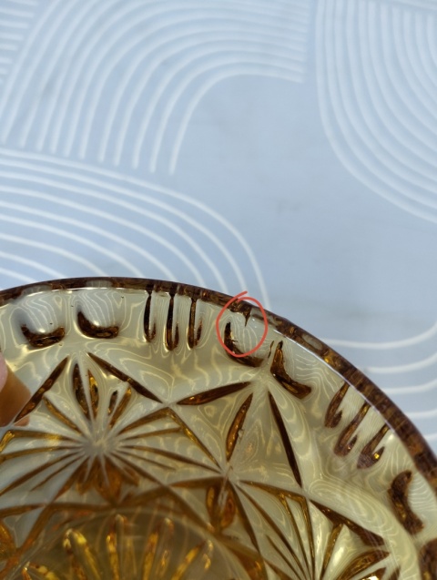 Wazonik tealight szkło vintage
